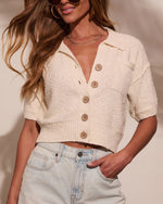 In My Dreams Curled Knit Top