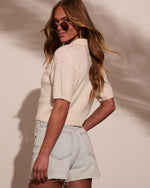 In My Dreams Curled Knit Top