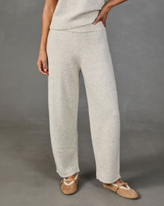 Plush Reverie Knit Barrel Pants