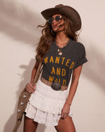 Wanted And Wild Graphic Short Sleeve Graphic Tee