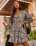 Downtown Dear Plaid Romper