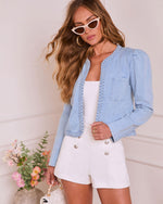 Sidney Braided Trim Twill Jacket