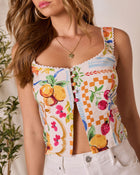 Dolce Daze Summer Fruit Flyaway Tank