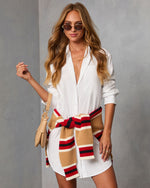 Harmony Cotton Button Down Shirt Dress