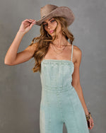 Sage % Trendsetter Denim Jumpsuit-2