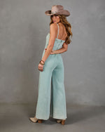 Sage % Trendsetter Denim Jumpsuit-4