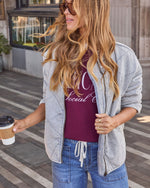 Washed Grey % Xander Quilted Denim Jacket-3