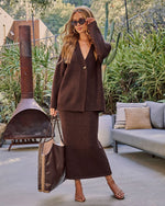 Warm Harmony Knit Singular Button Cardigan