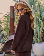 Warm Harmony Knit Singular Button Cardigan