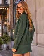 After Dark Faux Suede Moto Jacket