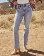 Shelton Super Stretch Mid Rise Bootcut Jeans