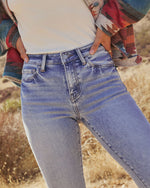 Shelton Super Stretch Mid Rise Bootcut Jeans