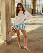 White % Styled Softly Oversized Knit Sweater-6