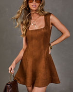 Fall Crush Faux Suede Mini Dress