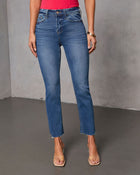 Ronnie Super Stretch High Rise Straight Leg Jeans