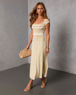 Chanley Striped Midi Dress