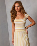 Chanley Striped Midi Dress