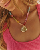 Clementine Seashell Beaded Necklace