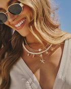 Beach Edge Layered Seashell Charm Necklace