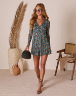 Lailia Mesh V Neck Romper