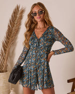 Lailia Mesh V Neck Romper