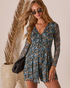 Lailia Mesh V Neck Romper