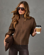 Soft Darling Knit Funnel Neck Sweater