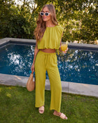 Spring Renew Cap Sleeve Crop Top