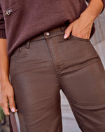Maxwell Stretch Straight Leg Coated Jeans