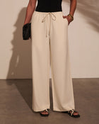Before Daylight Wide Leg Waist Tie Pants