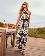 Riviera Roam Printed Halter Jumpsuit