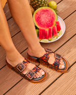 Julio Tortoise Shell Buckle Sandals