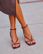 Verne Strappy Vegan Leather Heels