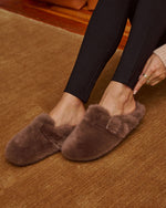 Brown % Snowfall Secrets Faux Fur Mules-6