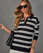 Pep Talk Striped Twofer Mini Shirt Dress