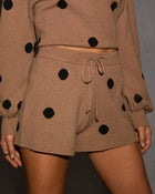 Perfect Spot Drawstring Polka Dot Shorts