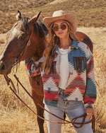 Morrow Aztec Printed Fringe Jacket