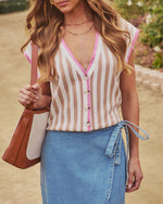 Kailen Striped Sweater Vest