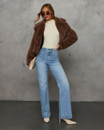 Found You Here Stretch High Rise Flare Jeans