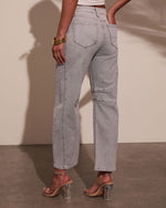Grey % Wild Honey High Rise Barrel Jeans-4