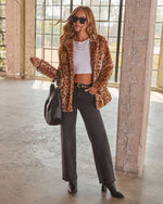 Sanderson Faux Fur Leopard Print Jacket