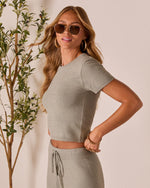 Sage % Drift Together Crew Neck Top-3