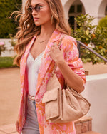 Margy Quilted Stitch Faux Suede Crossbody Bag