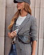 Black % Jenny Faux Leather Belt Bag-5