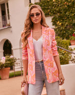 Bloom Bright Botanical Jacquard Blazer