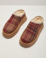 Emberlane Embroidered Design Platform Mules