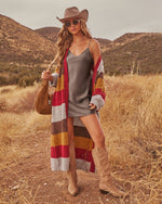 Market Darling Knit Striped Longline Cardigan