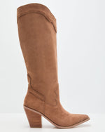 Brown % Carlisle Suede Heeled Boots-5