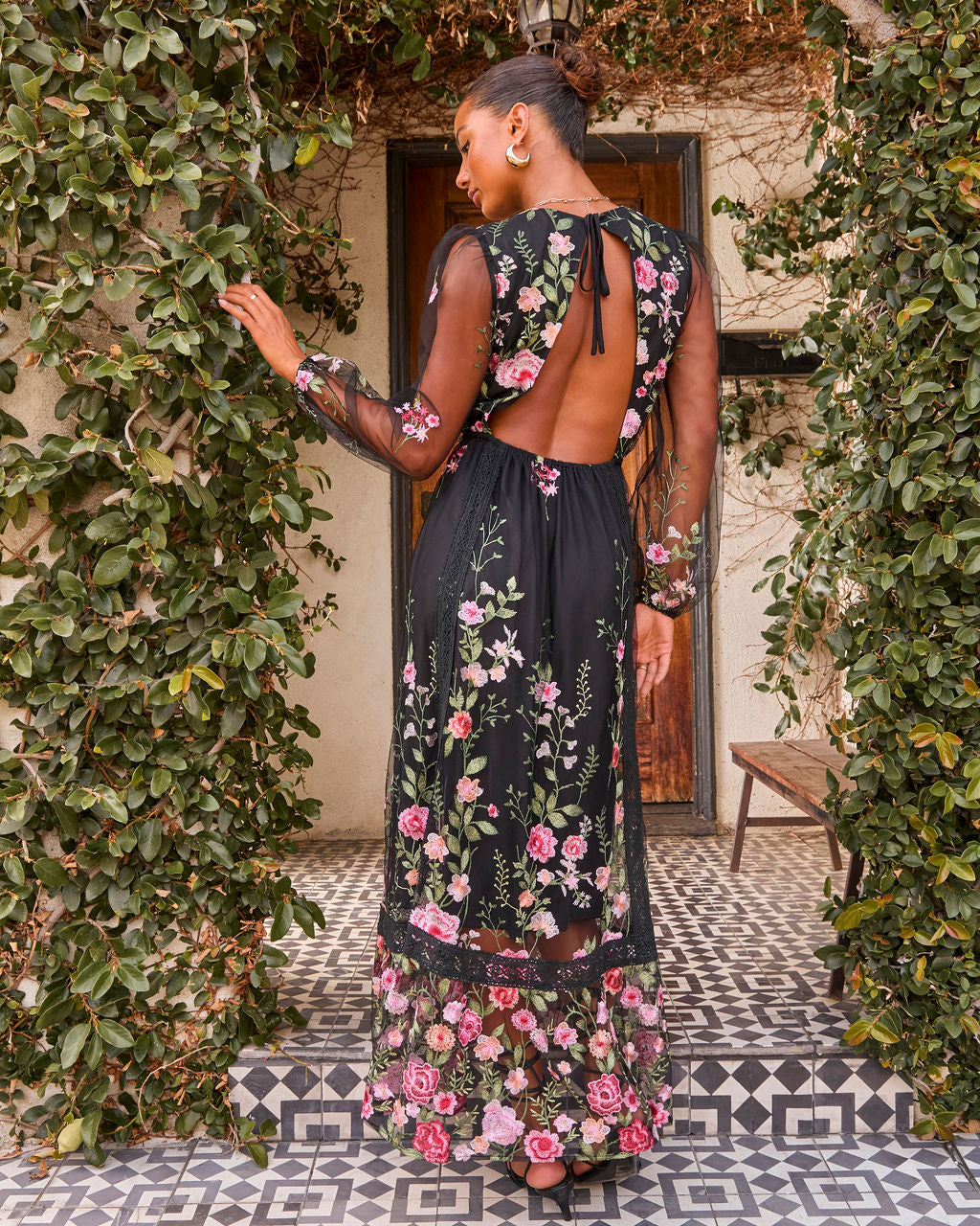 Beloved Bloom Embroidered Floral Maxi Dress VICI Beloved Bloom Embroidered Floral Maxi Dress VICI