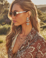 Calira Drop Gemstone Earrings